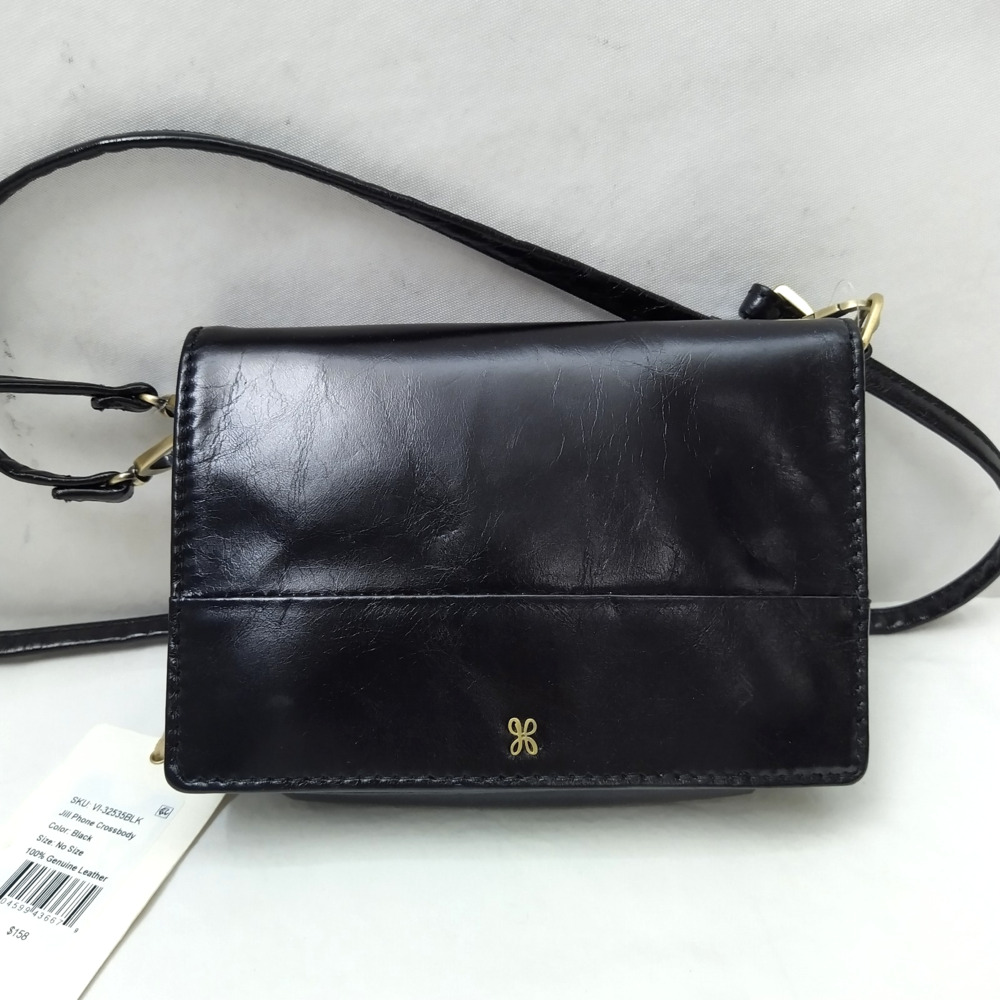 HOBO International Black Leather Flap Closure Crossbody Bag - NWT $158